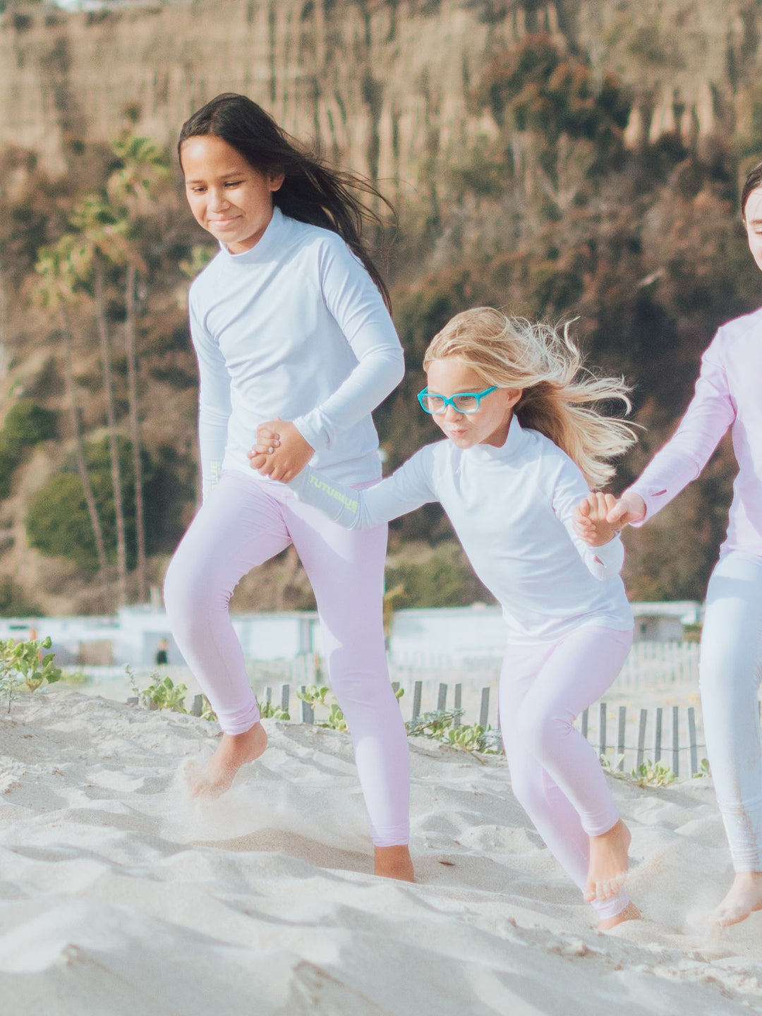 GIRL'S SWIM LEGGINGS - LAVENDER