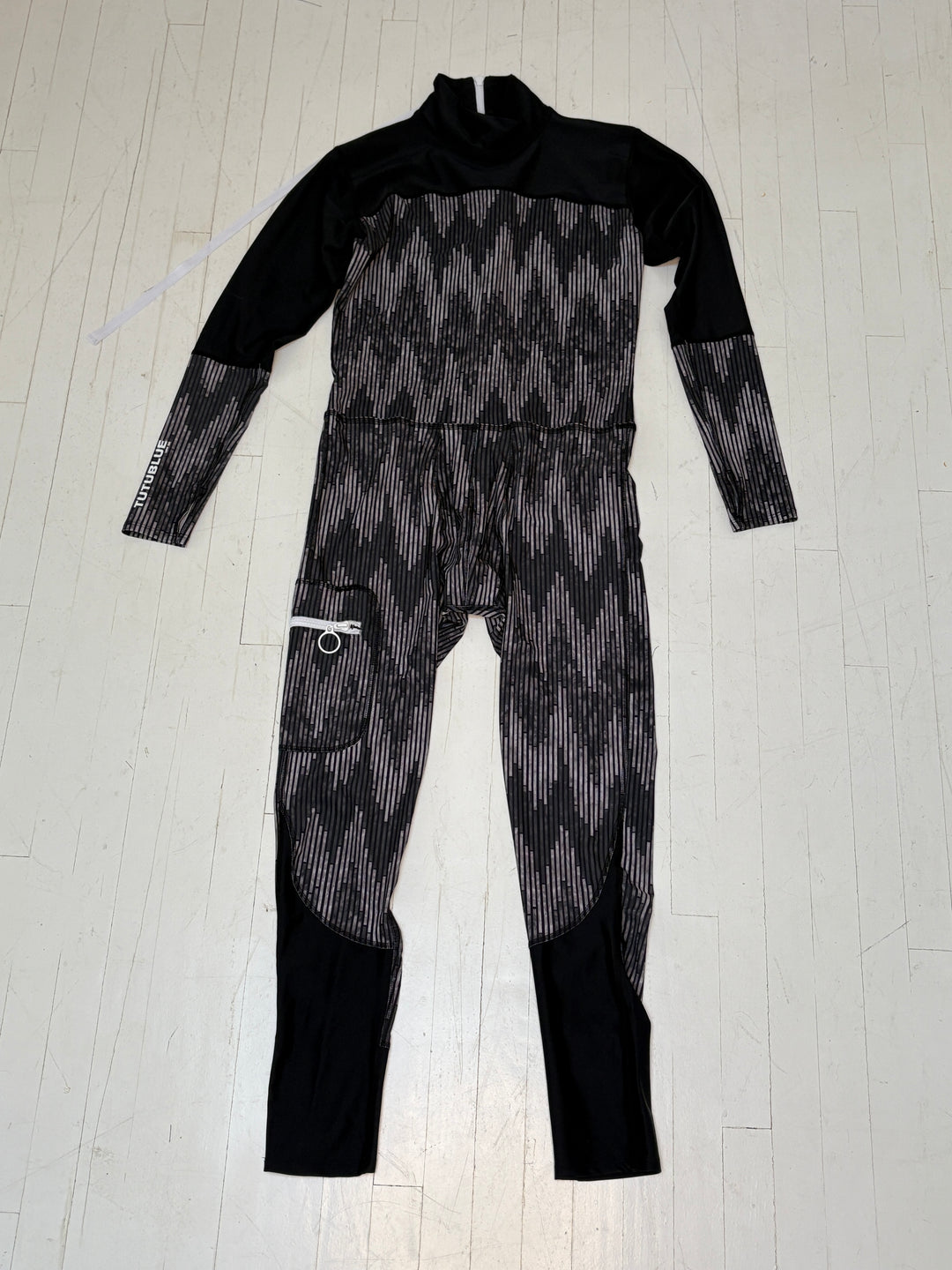 Men's Full-Body UPF 50+ Sun Protective Swimsuit- BLACK MOSAIC