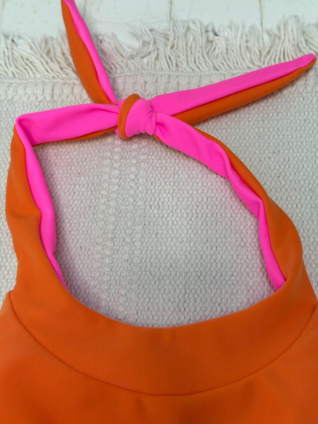 Women's Reversible Halter Top - NEON PINK