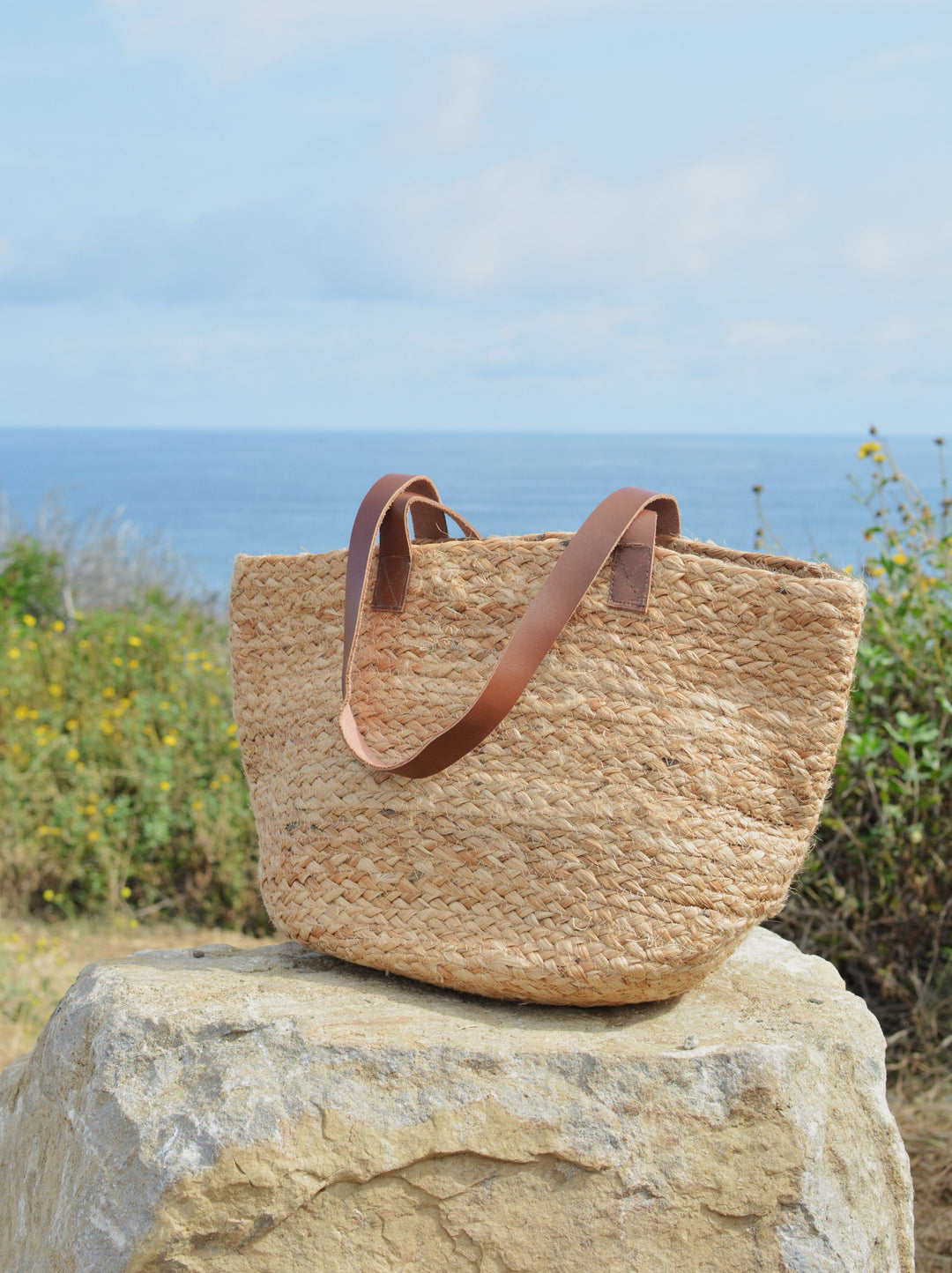 NATURAL JUTE BEACH BAG