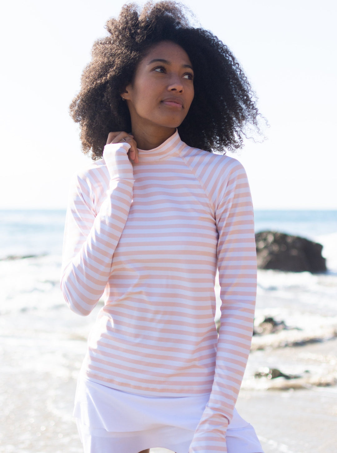 WOMEN'S PULLOVER RAGLAN - SUMMER BREEZE STRIPE