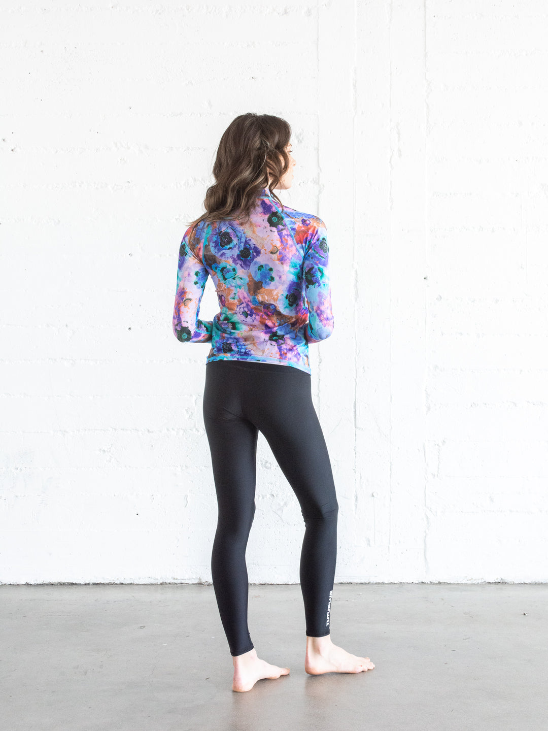 WOMEN'S PULLOVER RAGLAN - NEON BLUE POPPY