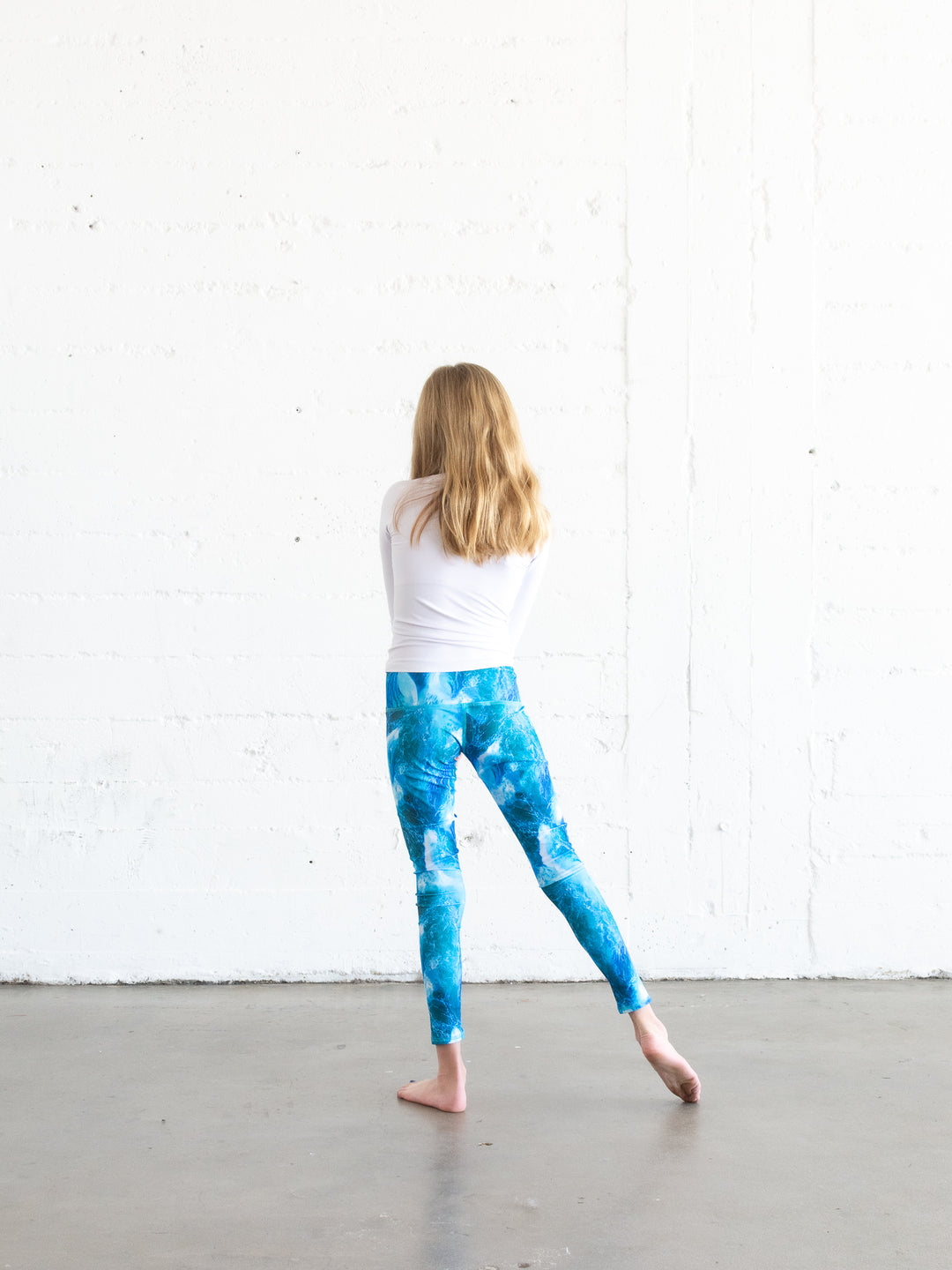 GIRL'S SWIM LEGGINGS - WAVES