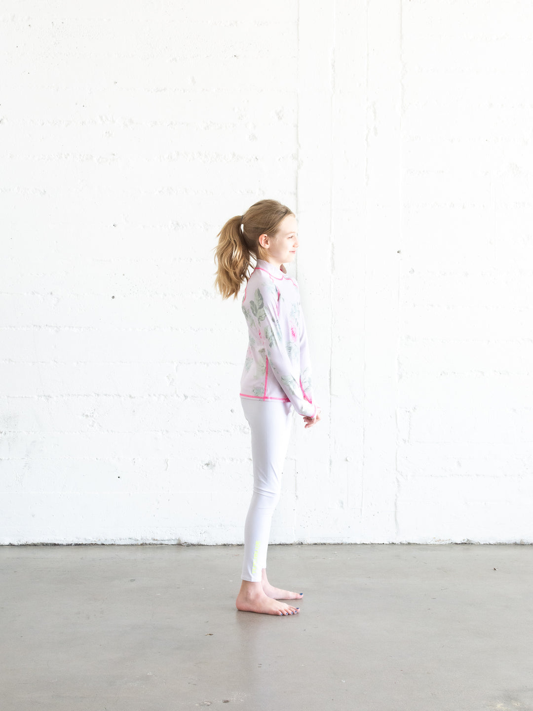 GIRL'S PULLOVER RASH - ROYAL BOUQUET PINK SHABBY CHIC COLLAB